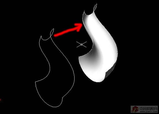 CAD：用邊界曲面制作茶壺口（圖四）