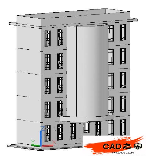 AutoCAD 2011新功能教程：曲面命令創建樓房_中國教程網