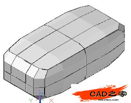 AutoCAD教程：運(yùn)用長(zhǎng)方體網(wǎng)格拉伸制作雙人和多人沙發(fā)_中國(guó)教程網(wǎng)