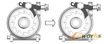 圖5 棘爪的外形改進
