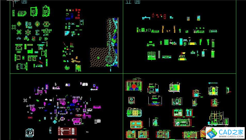 CAD制圖常用素材大圖庫 