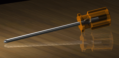 AutoCAD渲染教程：通過螺絲刀實例詳解渲染經驗_中國教程網