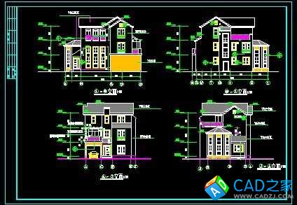 超豪華別墅建筑設計施工圖
