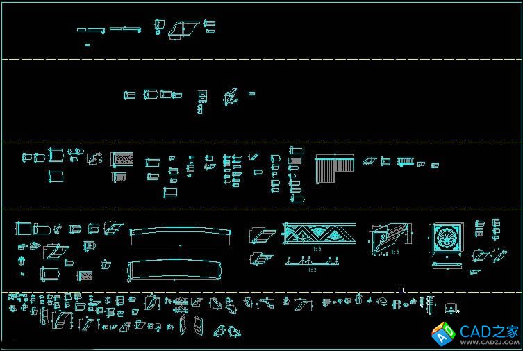 一些歐式線條的截面圖 可以拿來放樣用