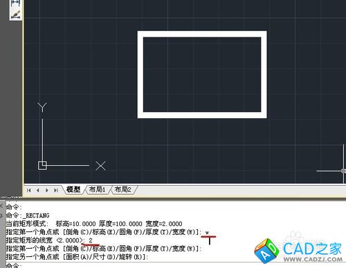 CAD命令的使用之圖文解說：[5]矩形