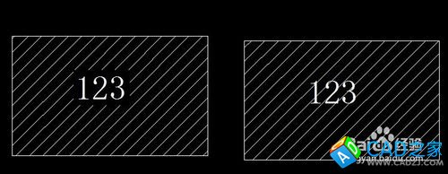 CAD填充時怎么將填充圖案和文字不在一起