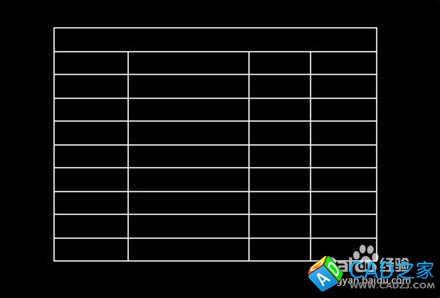 CAD怎么快速畫表格？