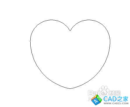 如何用cad制作愛心圖片