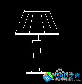 簡易臺燈平面圖的CAD繪制方法
