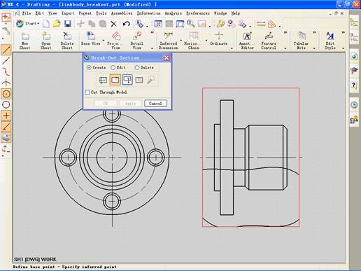 UGNX4.0中如何創(chuàng)建局部剖視圖