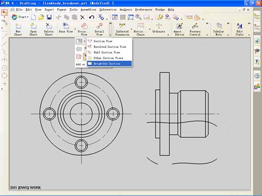 UGNX4.0中如何創(chuàng)建局部剖視圖