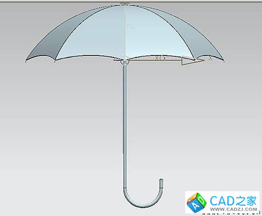 UG建模之雨傘