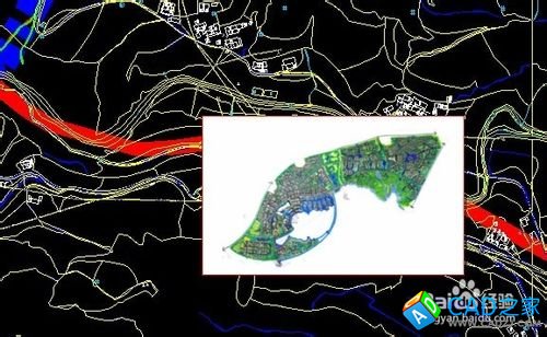 普通cad里如何插入圖，并將圖中要素與cad對齊？
