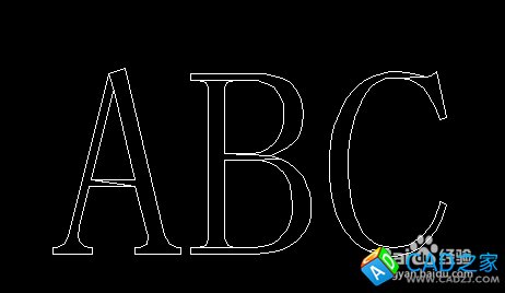 CAD如何會繪制立體文字