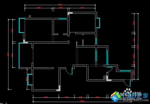 cad 2008自學教程：[25]cad 怎么畫原始結構圖