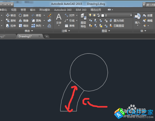 怎樣在CAD2015中創(chuàng)建弧長與角度尺寸