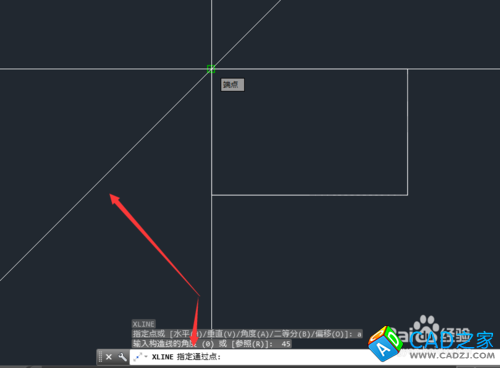 CAD教程：[19]CAD2015繪制角線的方法