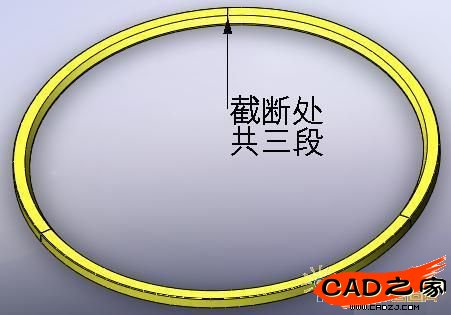 優化前壓環示意圖