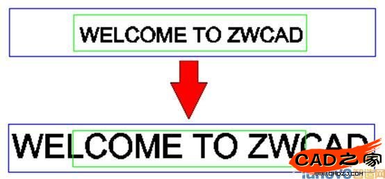 文字以中心點縮放