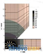點焊時的溫度分布