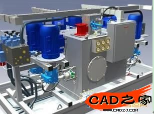 水閘發(fā)電機(jī)的三維設(shè)計(jì)圖