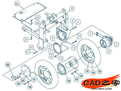 Somero&reg; Mini Screed&
#8482; 刮平機(jī)的分解圖