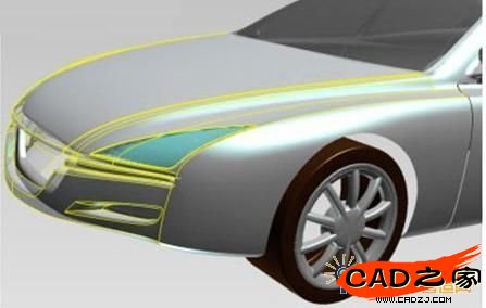 要修改的引擎蓋和保險杠