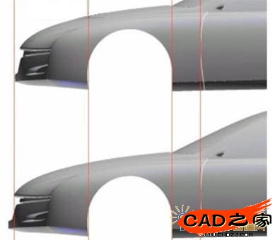 變形前后對比圖