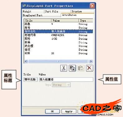 圖2 屬性標題及屬性值的輸入