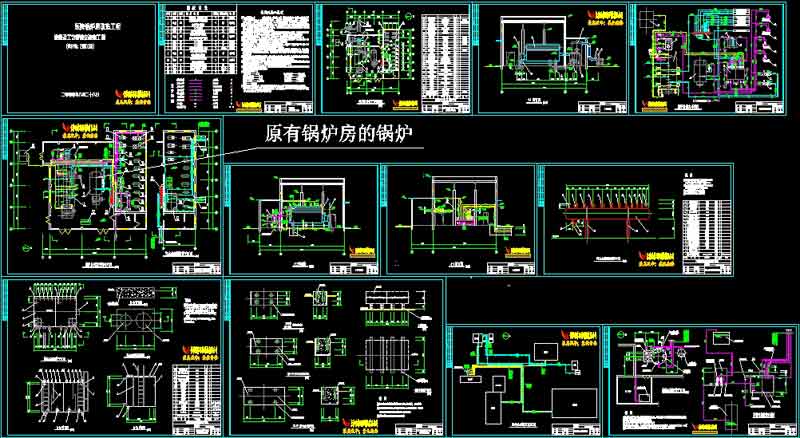 燃煤鍋爐房設備及工藝施工圖13張