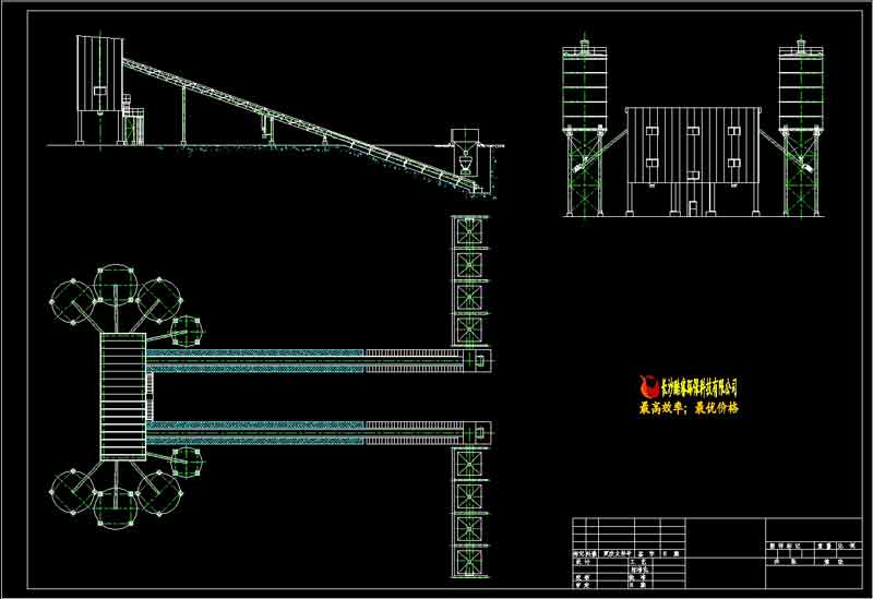 混凝土攪拌站布置總圖